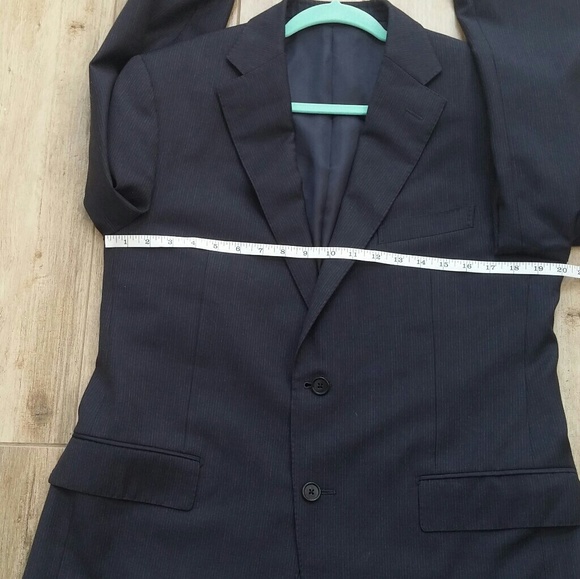 Corneliani Black Men's Striped Blazer Sport Coat - Picture 7 of 8